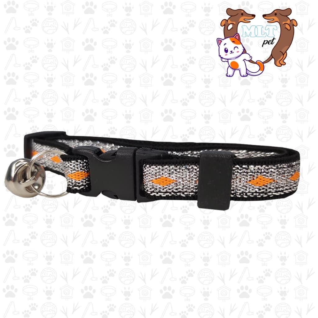 Coleira para Gato C Glitter elástico anti enforcamento