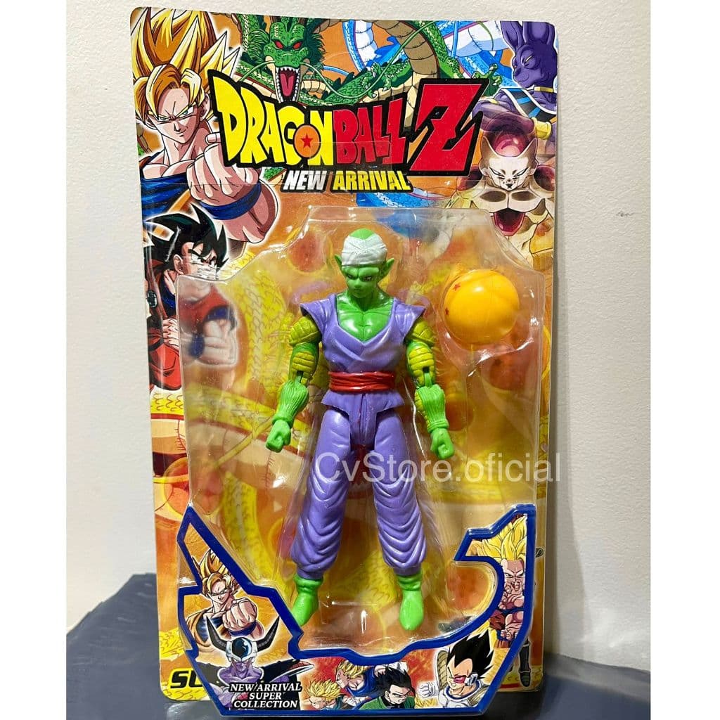 Kit Boneco Piccolo Daimaoh + Esfera Do Dragão Dragon Ball Z Articulado Aventureiro Personagem Dbz Picolo Coleção Anime