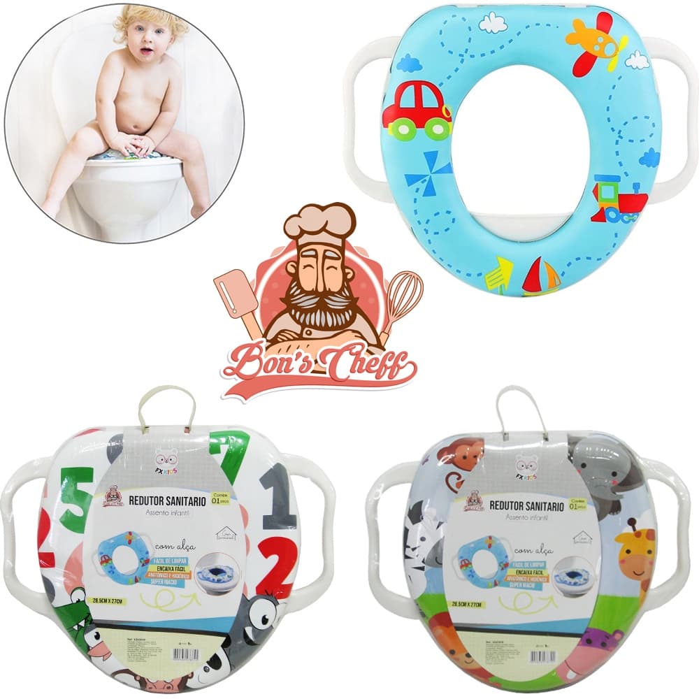 Assento Redutor Sanitário Infantil Com Alça