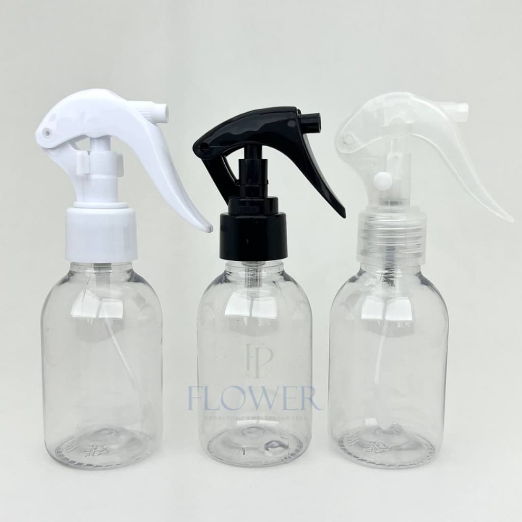 Kit 10 Frasco Pet 100mL Válvula Spray Gatilho Plástico Transparente