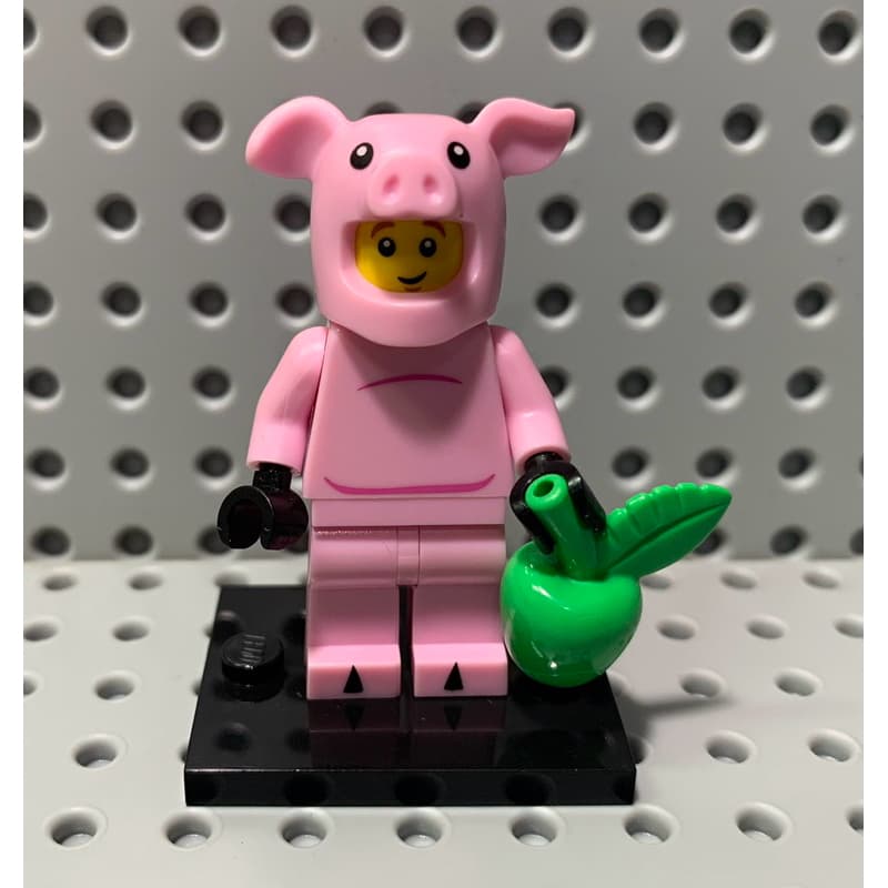 Lego 71007 minifigure serie 12 Piggy Guy (2014) 6 peças Lego original raro