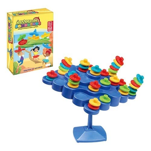 Jogo Dado Equilibrando Disco Árvore Mexicana Sombrero Chapéu