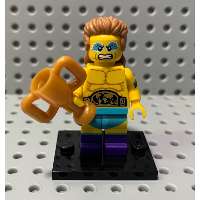 Lego 71011 minifigure serie 16 Wrestling Champion (2016) 6 peças Lego original
