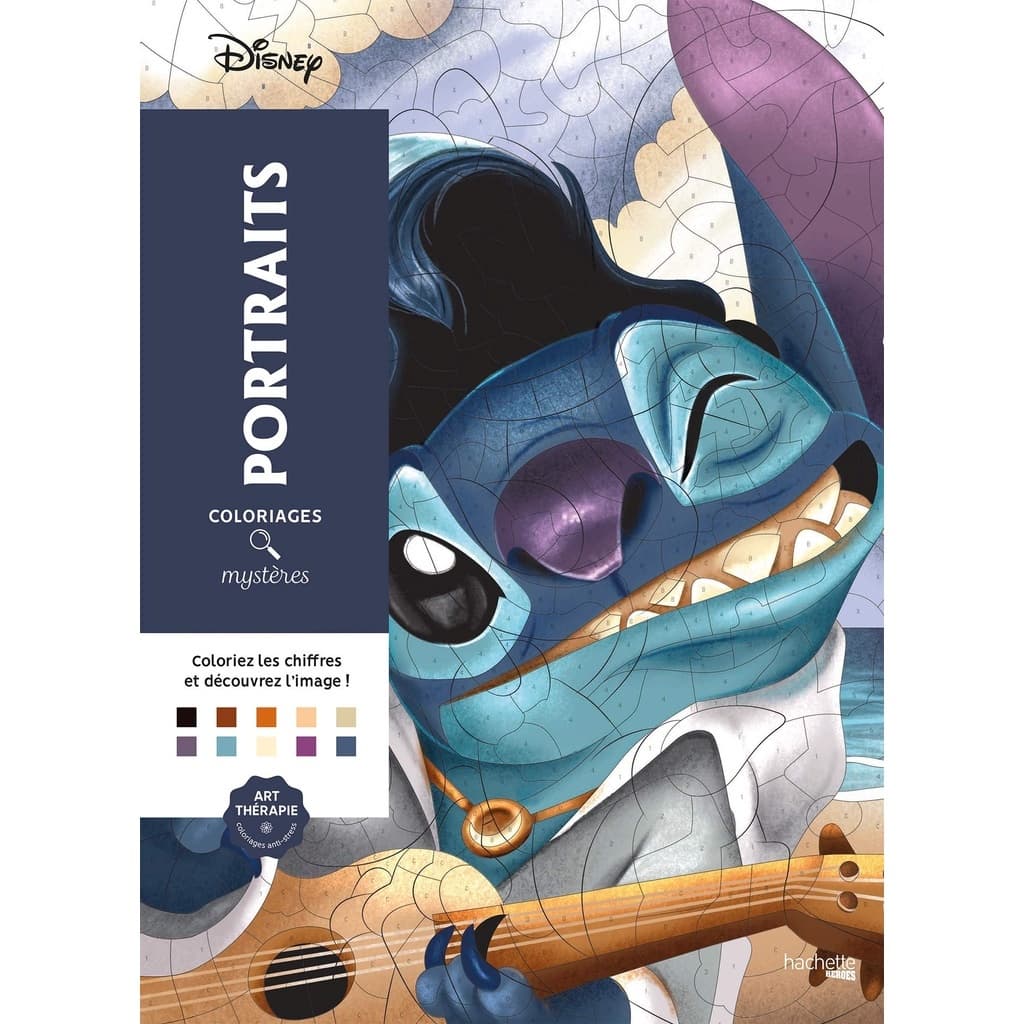 Livro de Pintura Numerada Stitch - Inspiraçao- Livro de Colorir