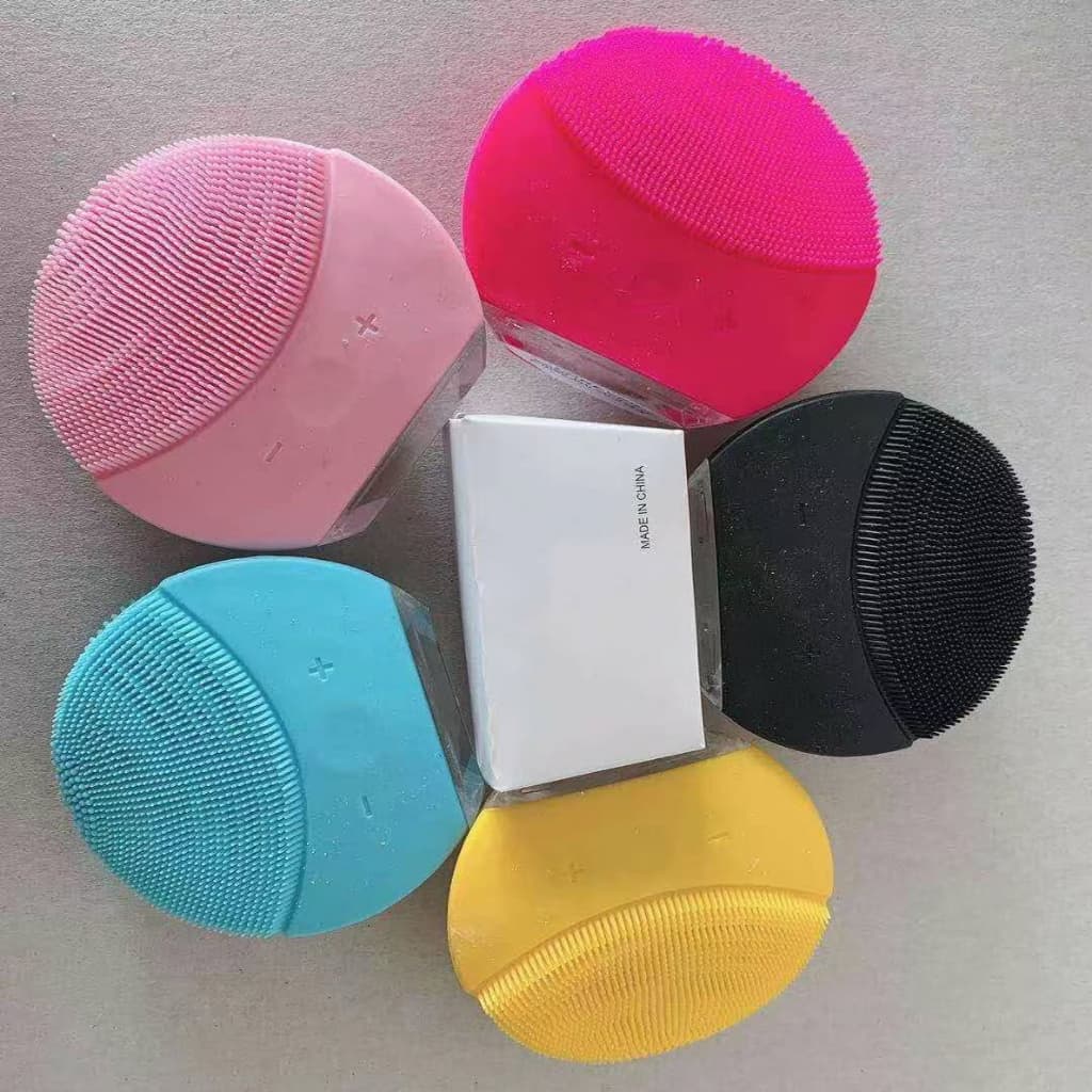 Esponja Elétrica Massagem E Limpeza Facial escova de limpa rosto de silicone recarregável