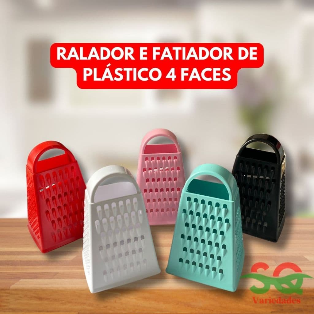 Ralador Fatiador Para Queijo Legumes Verduras Frutas Coco Milho de Plástico Resistente