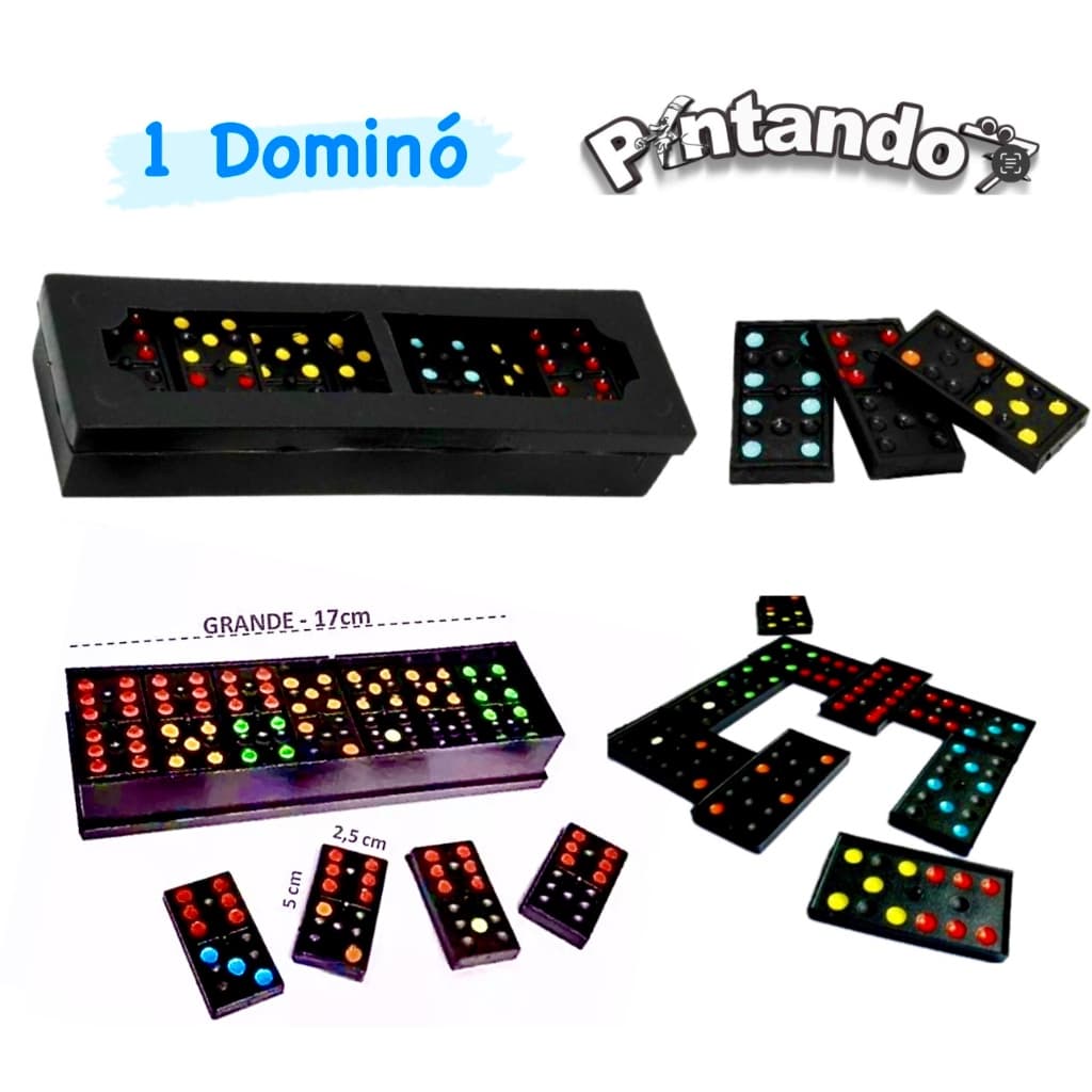 1 jogo Dominó 28 Pçs Estojo e Tampa Brinquedo Infantil Lembrancinha