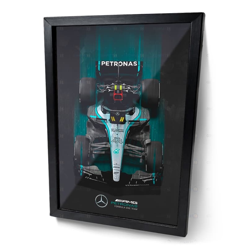 Quadro Automotivo Carro de Corrida w15 Moldura e Vidro