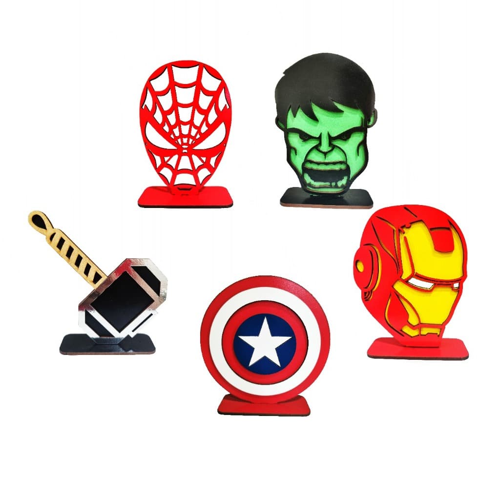 5 Centros de Mesa Vingadores