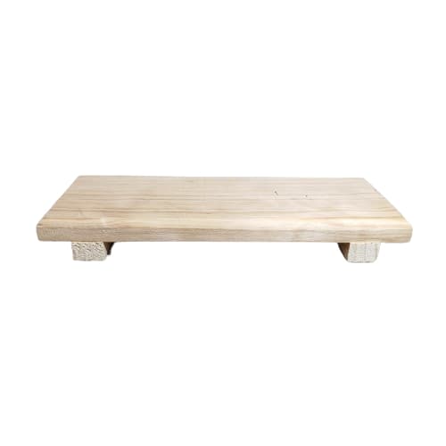 Base de madeira Suporte de madeira organizador de madeira pinus Porta vela Base decorativa