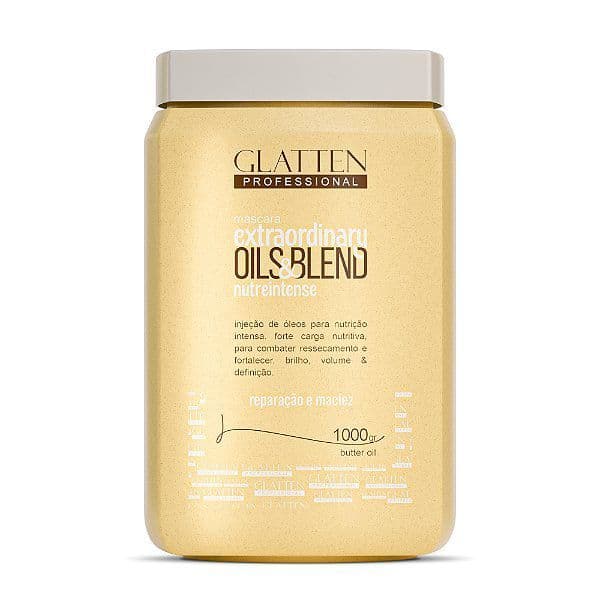 Máscara Extraordinary Oils e Blend 1kg Glatten Nutrição profunda dos fios restauração de fios