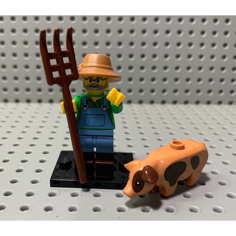 Lego 71011 minifigure serie 15 Farmer (2016) 7 peças Lego original raridade
