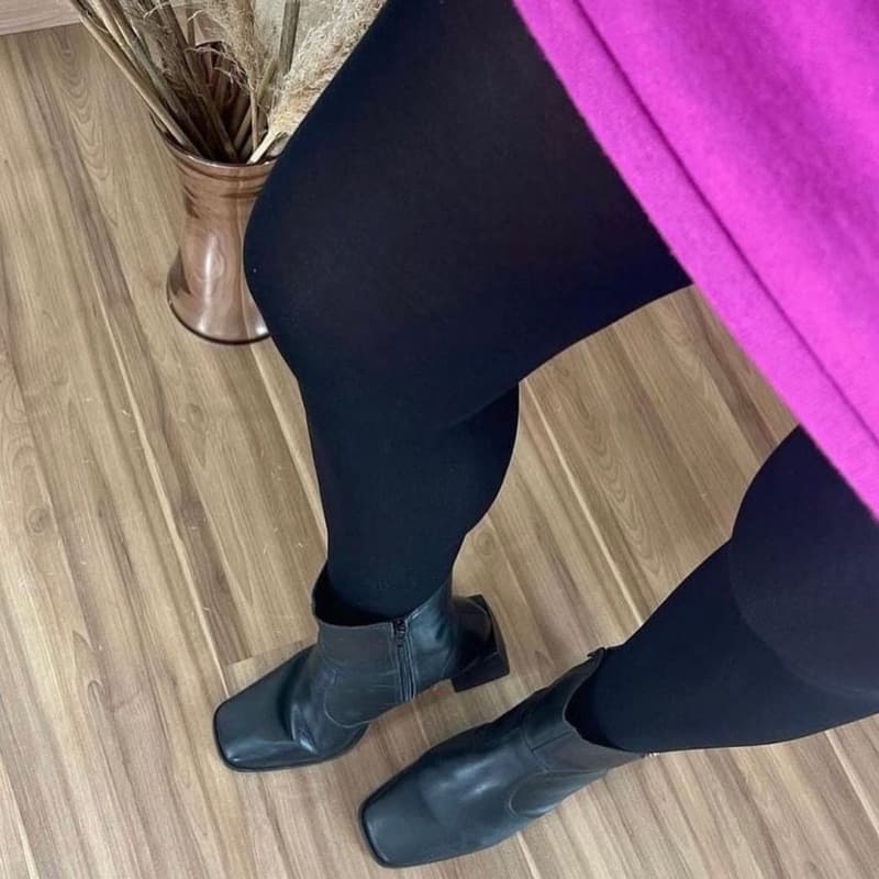 Meia-Calça Clássica de Alta Elasticidade – Look Elegante e Sofisticado FIO 80
