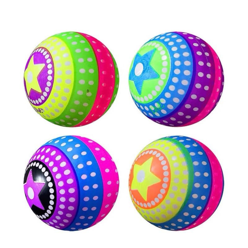 KIT COM 25  PECAS BOLA DE VINIL INFLAVEL INFANTIL COLORIDA PLASTICO PERSONALIZADA