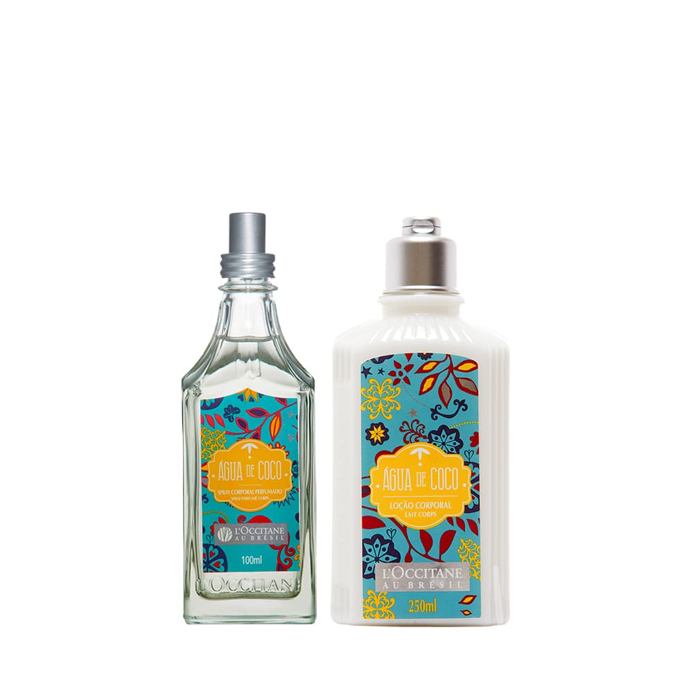 Kit Água De Coco L'occitane Spray E Loção Corporal