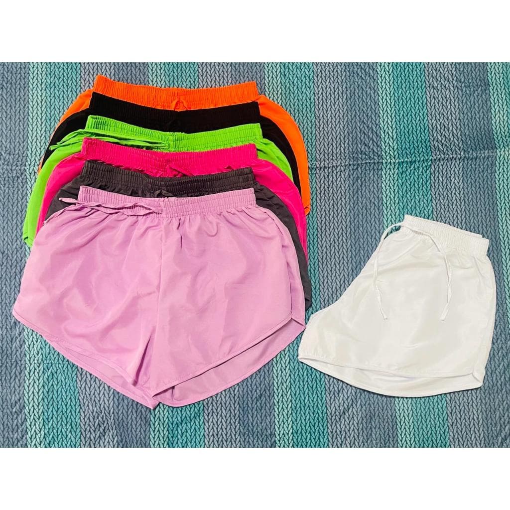 Kit 05 Shorts Feminino Tactel Saída de Praia , Shorts Moda Verão ( Cores Váriadas )