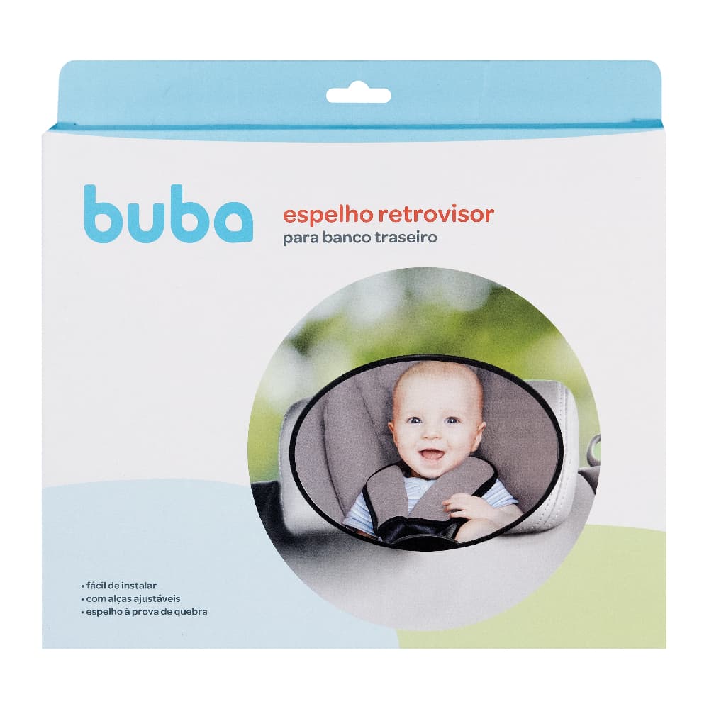 Espelho Infantil Retrovisor Para Banco Traseiro Carro Buba