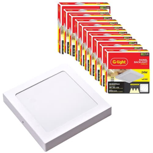 Painel Sobrepor Branco Neutro 24w 4000k G-light
