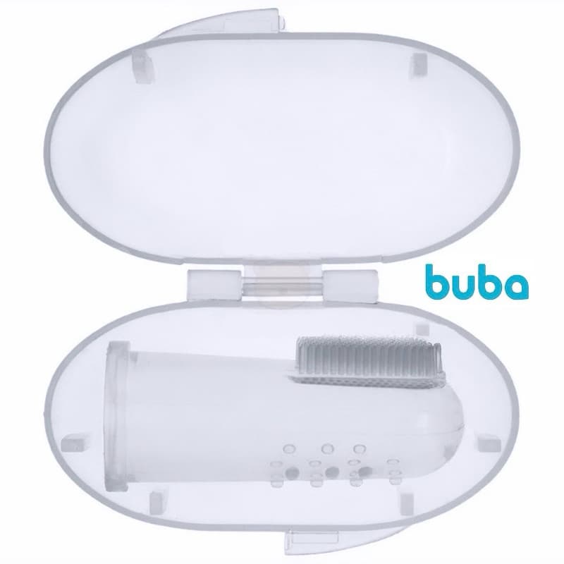 Massageador de Gengivas com Estojo Buba em Silicone Dedeira