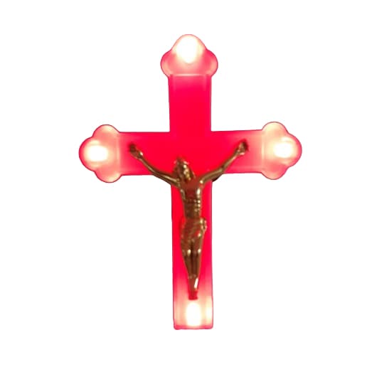 ABAJUR CRUXIFIXO COM LUZ 10280