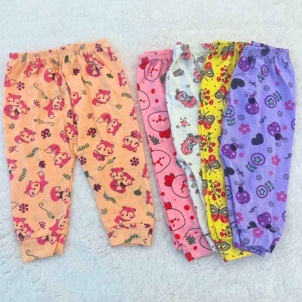 Kit 5 Mijao Estampado Calça Bebe Menino e Menina 100% Algodao