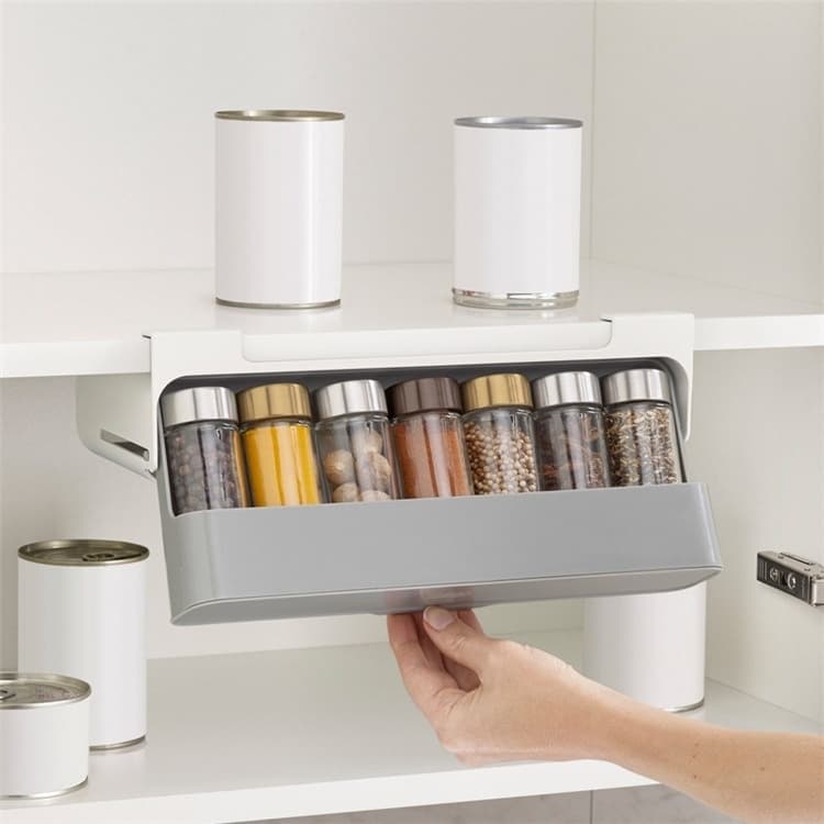 Porta Tempero e Condimentos com 6 Potes Para Cozinha Prateleira artigos de cozinha decoração