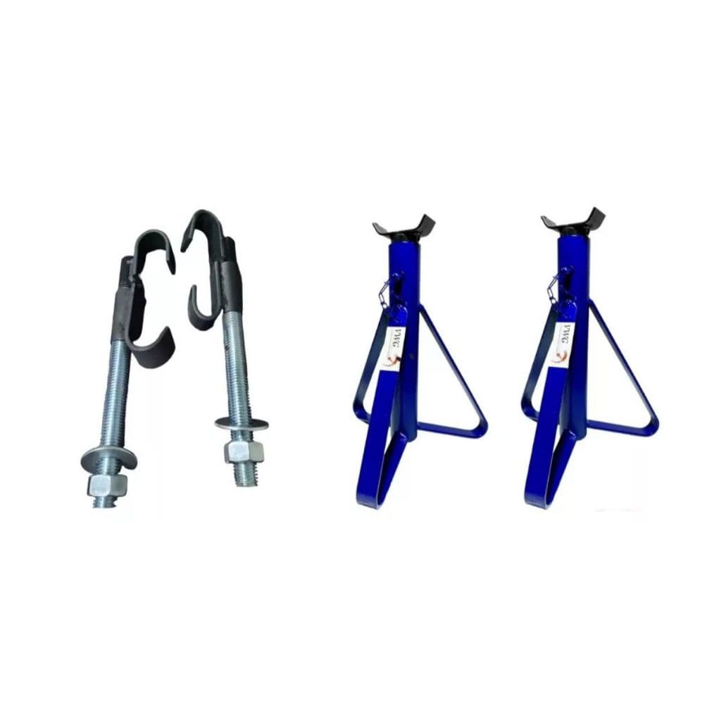 Kit C/ 2 Cavaletes 2t Automotivo + Par Encolhedor De Molas