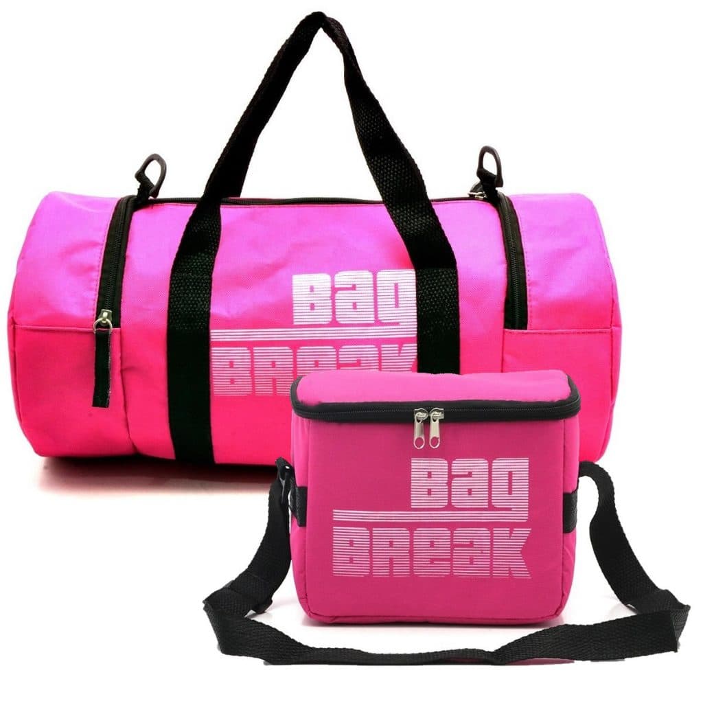 Kit Mala Para Academia Reforçada +  Bolsa Térmica Fitness SK Pink
