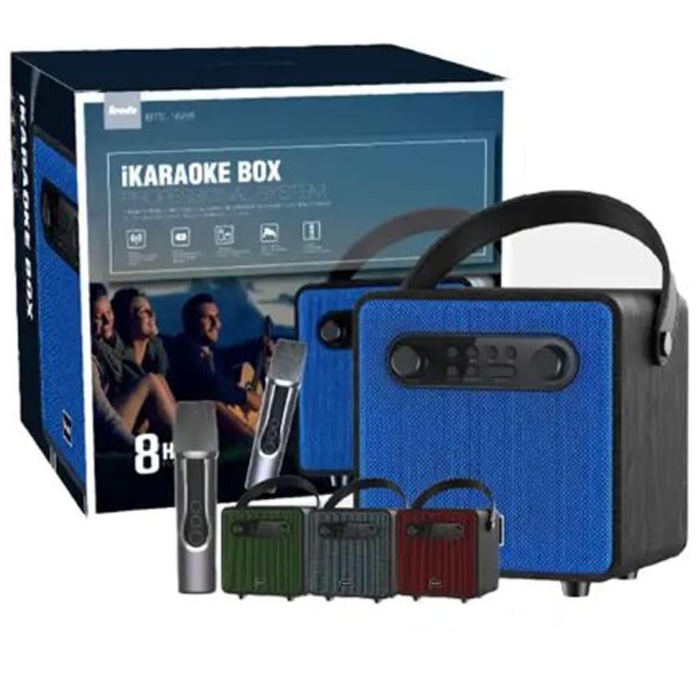 Caixa de Som Bluetooth Com Microfone sem Fio BTS-1688 Rechargeable Wireless Radios