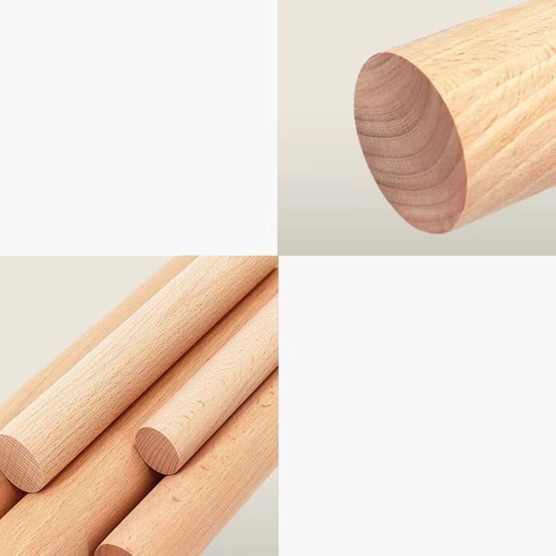 Kit C/12 Pçs Utensílios De Cozinha Colheres Espatula Silicone Cabo Madeira Decoração Livre BPA