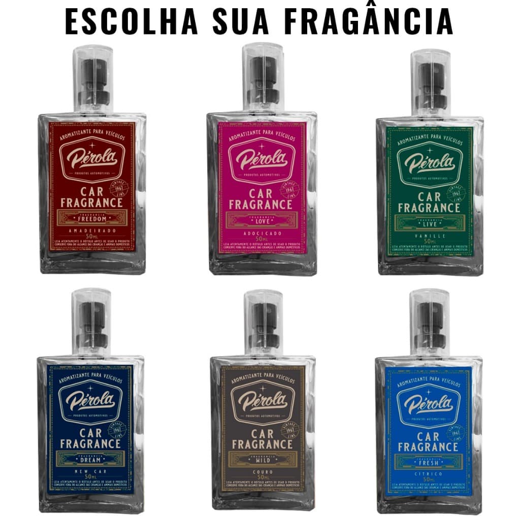 Cheirinho Automotivo Spray PÉROLA para carro 50 ML