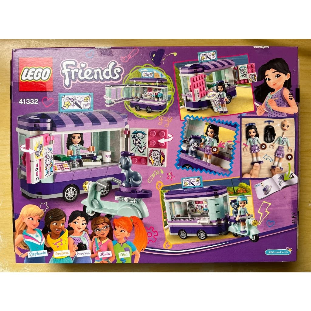 Lego Friends 41332 A Banca De Arte Da Emma 210 Pç Novo Lacra