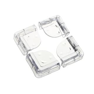 Kit 4 Pçs Protetor Quina Cantoneira Mesa Proteção para Bebê e Pets Silicone
