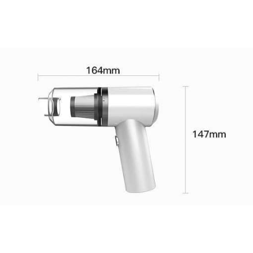 Aspirador De Pó Portátil Recarregável Usb Automotivo Potente