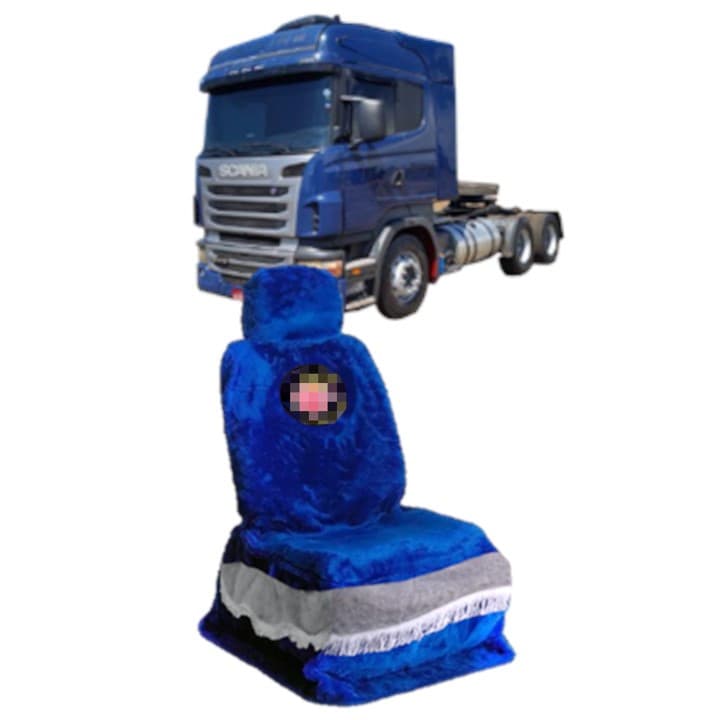 Capa Banco Motorista Chinil Com Logo Para Caminhão Scan R 540
