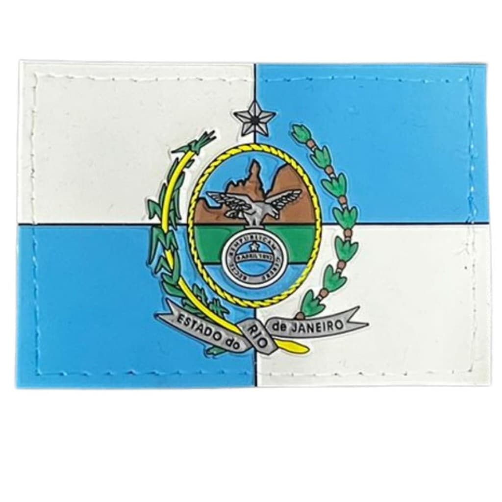 Patch Bandeira do Rio e Janeiro com Velcro