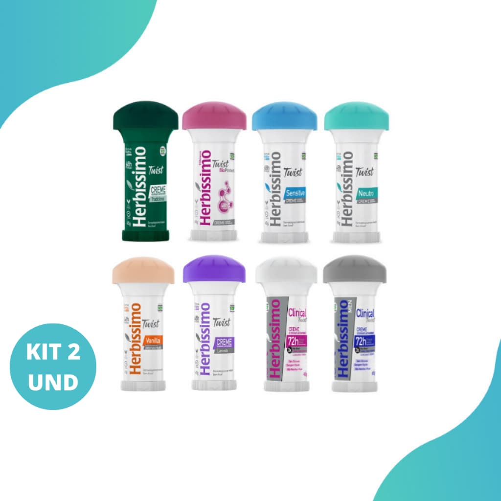 Kit 2und Desodorante antitranspirante Twist Herbissimo 45G