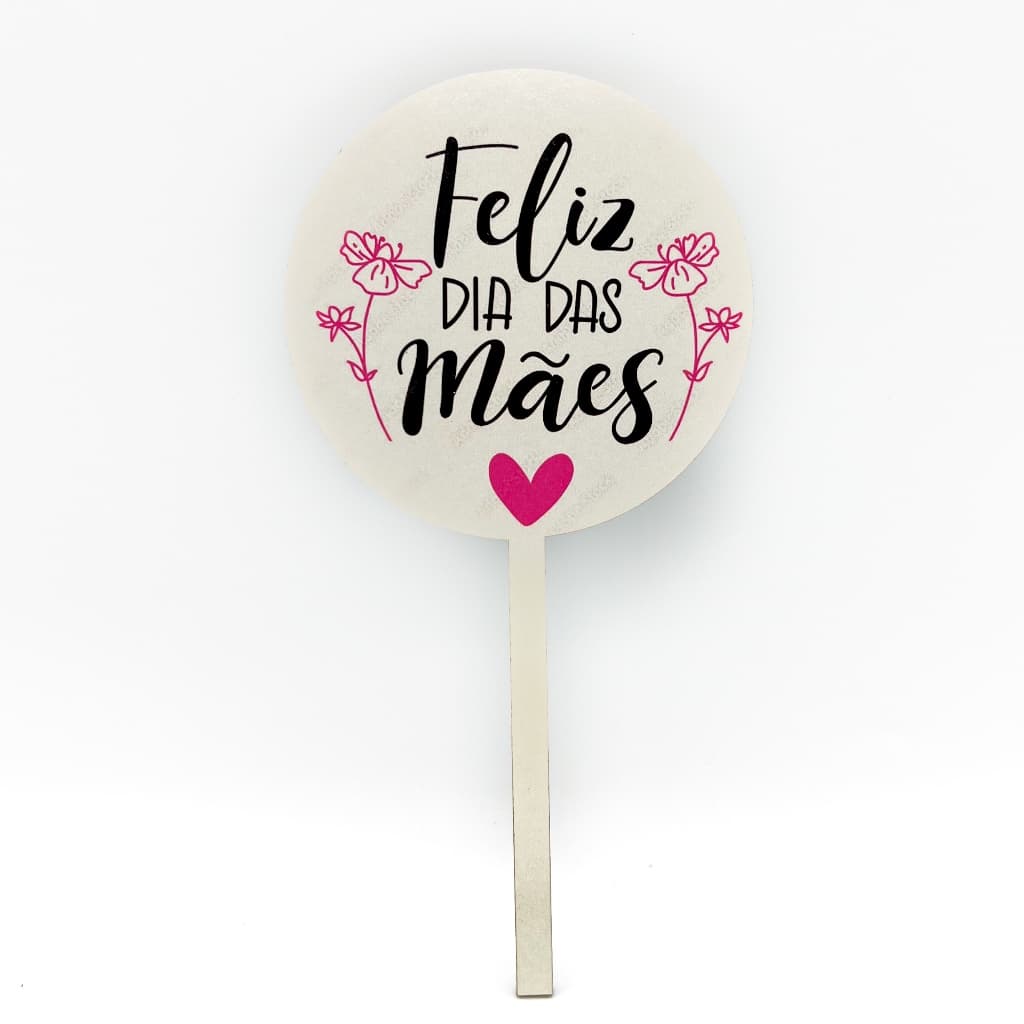 Topo de Bolo Para o Dia Das Mães Boleira Confeitaria Topo de Bolo em MDF