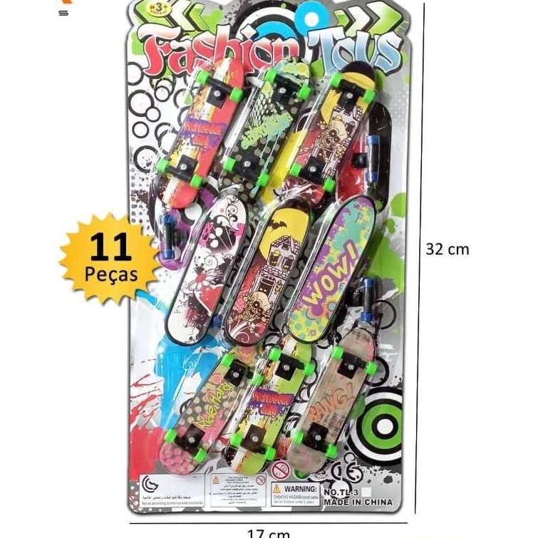SKATE DE DEDO BRINQUEDO RADICAL CONJUNTO KIT DE SKATES DE DEDO