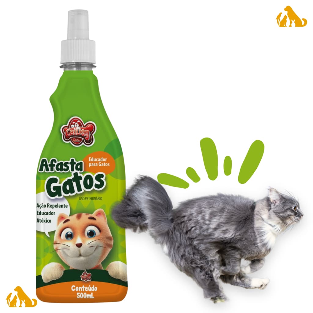 Educador Para Gatos Xô Gatinho 500ml Afasta Gato Adestrador para gatos