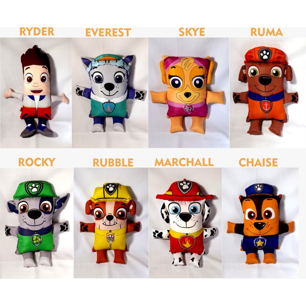 patrulha canina Naninhas almofada personalizada patrulha canina.