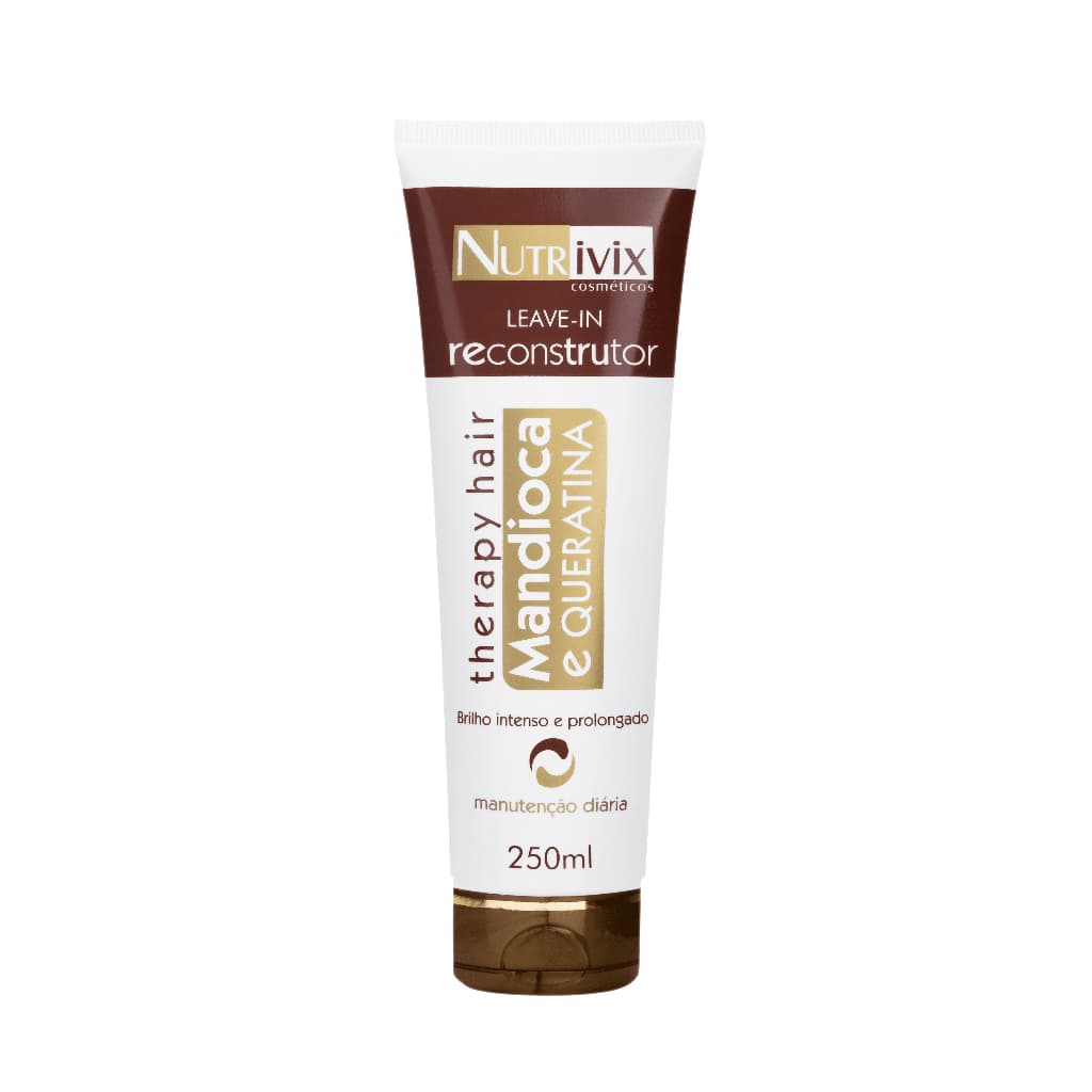Leave-in Mandioca E Queratina 250ml - Nutrivix Cosméticos