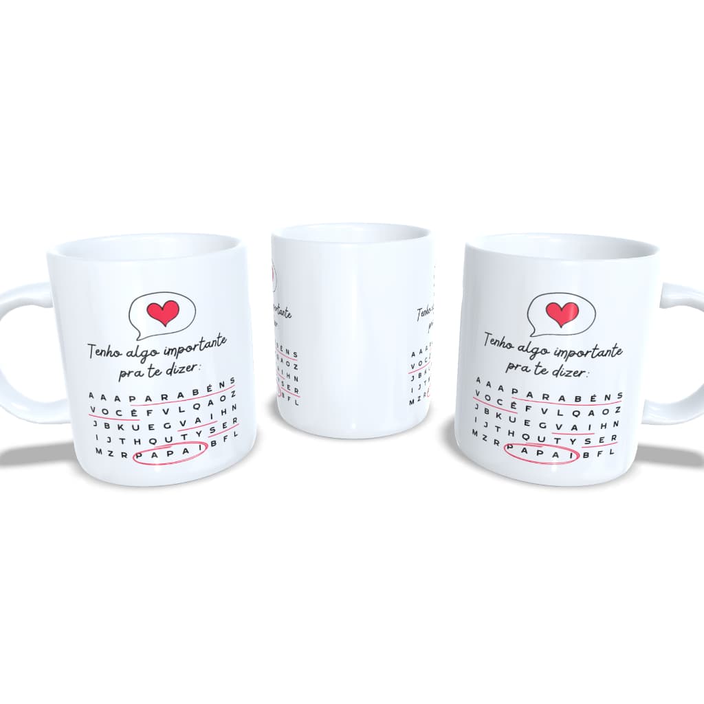 Caneca personalizada - Revelação gravidez (caneca mágica fosca)