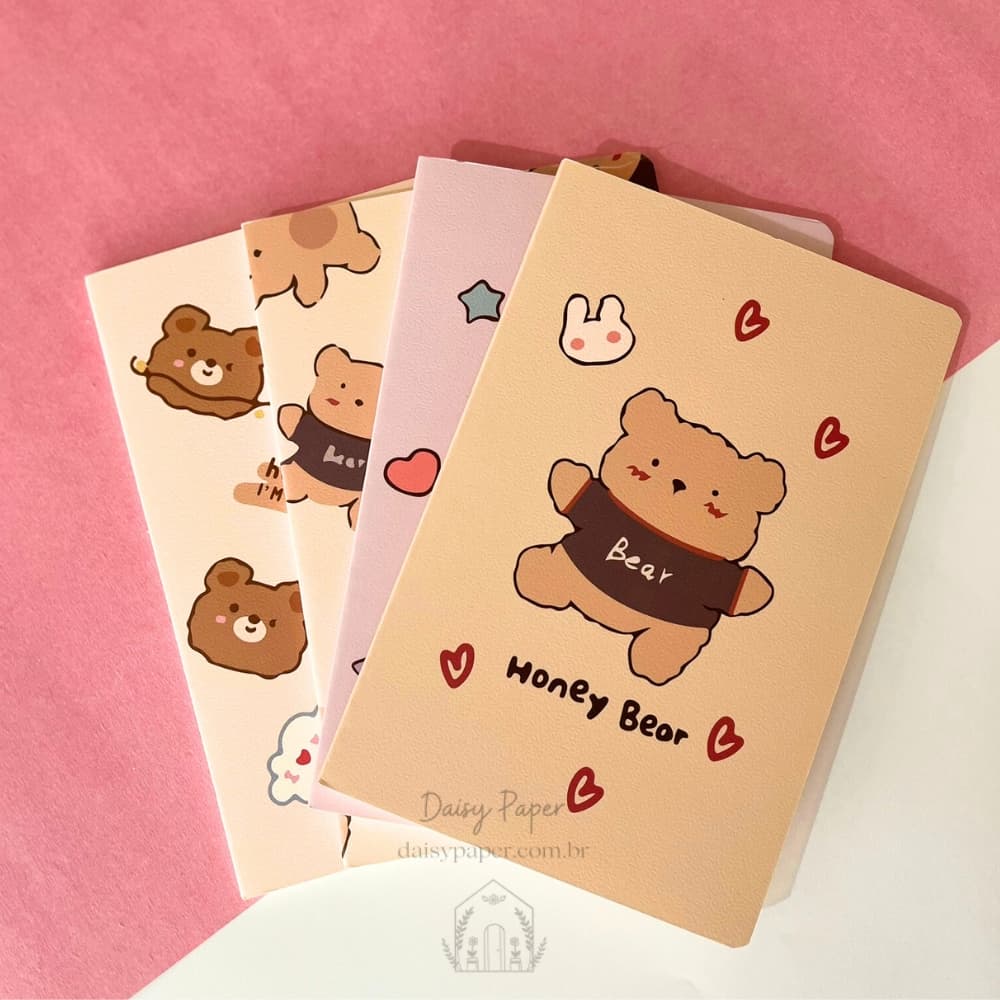 Caderno Pautado Honey Bear