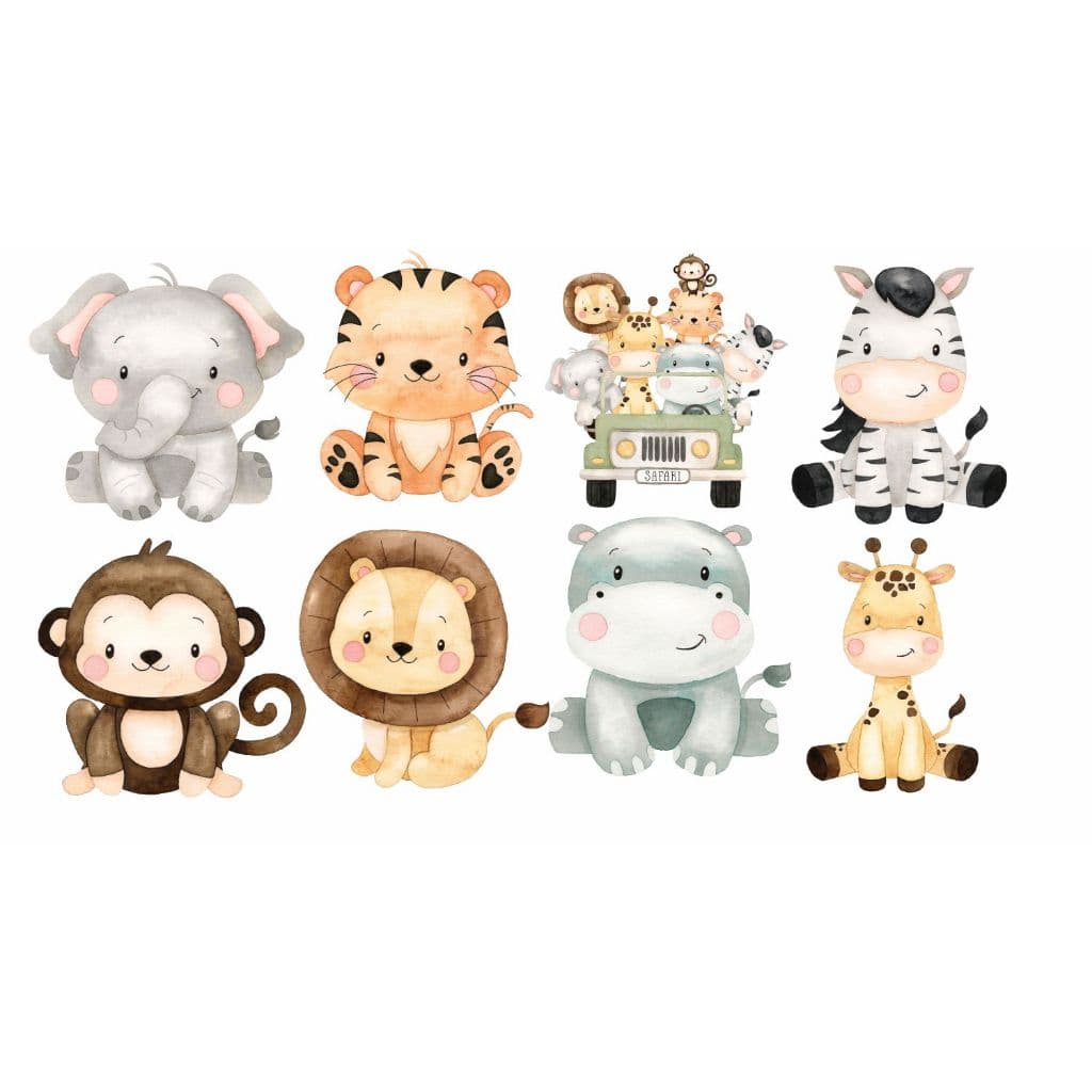 Apliques safari Mdf  5cm