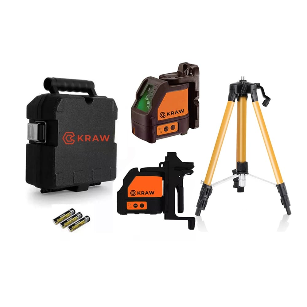 Nivel A Laser Verde Automático 30m Tipo Dewalt 088k com Tripé em Alumínio