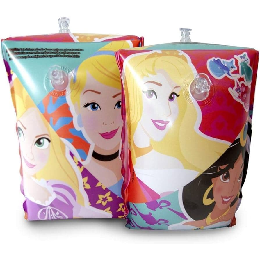 Boia de Braço Inflável Infantil De Personagens Disney - Princesas, Minnie, Mickey, Avengers ,Menino E Menina Para Criança 18Kg e 20Kg