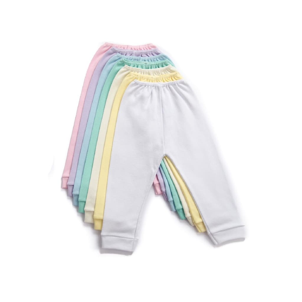 3 Mijão - Culote - Calça Sem Pé com Punho  Maternidade Enxoval para Bebês 100% Algodão + 1 par de Luvinhas ou 1 Touca
