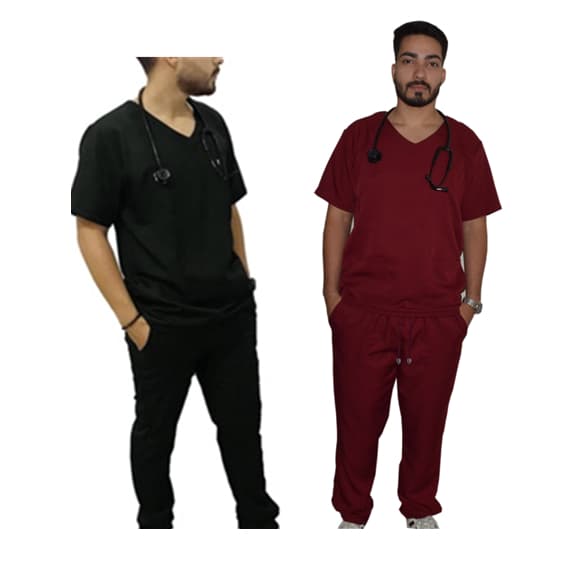 Kit dois conjuntos de Pijama Hospitalar Gabardine, Pijama cirúrgico, scrub.