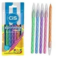 Caneta Esferográfica Cis Spirinho Scents 0.7mm- 5 Cores Tinta com Essência cheirinho